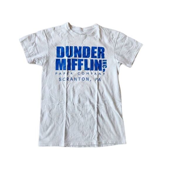 Dunder mifflin The Office adult small unisex t-shirt white paper company tee - Picture 1 of 3